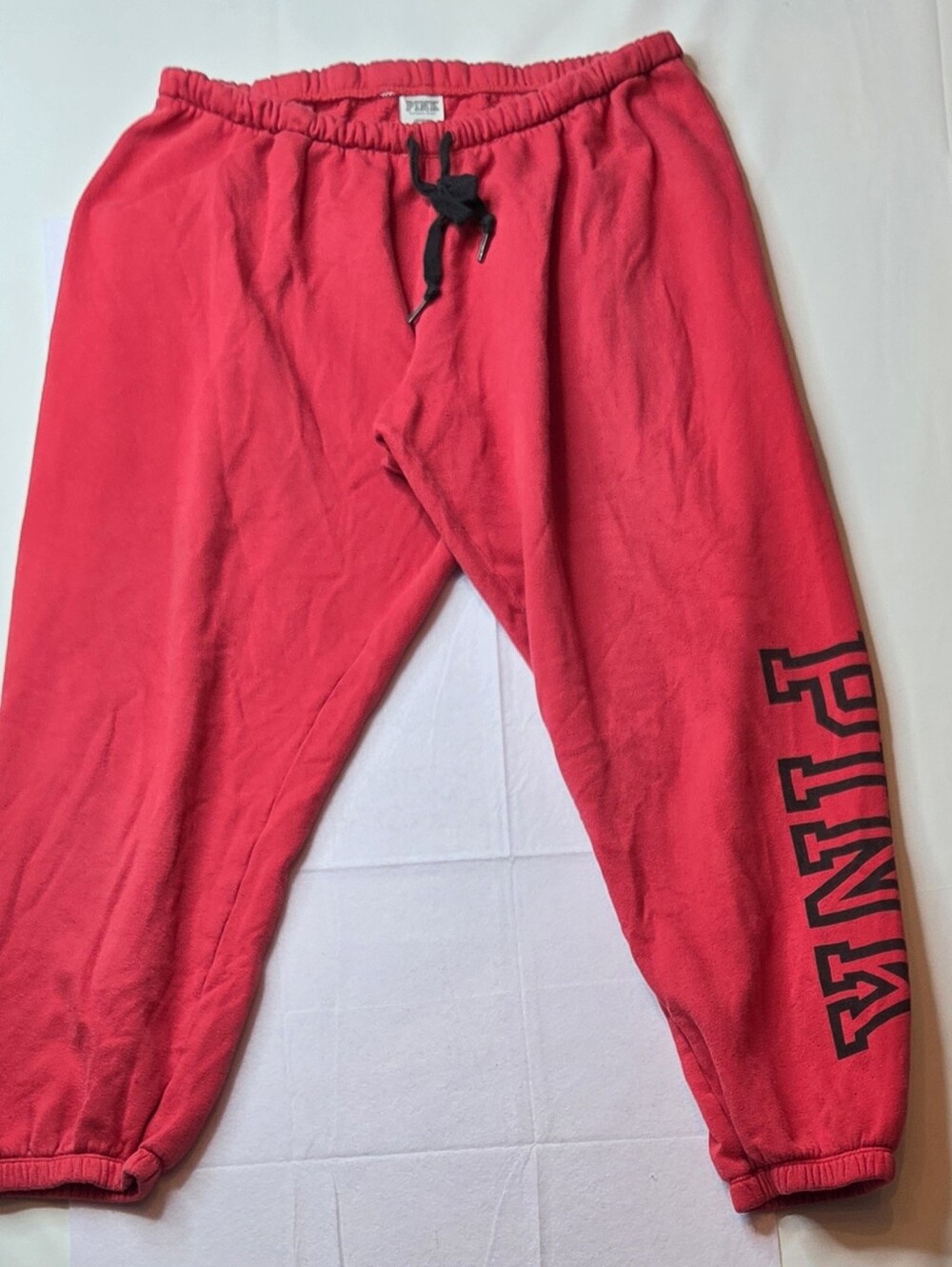 Victoria’s Secret PINK Red Boyfriend Jogger Sweatpants Large ❤️